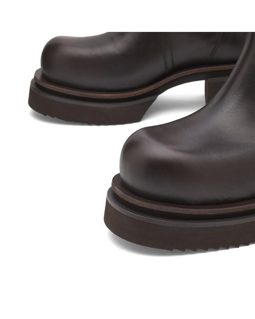 Rick Owens Brown Bogun Calf Boots