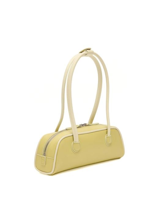 MARGE SHERWOOD Yellow Soft Piping Mini Soft Boston Ew Bag