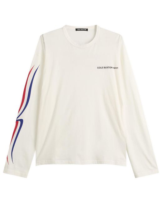 Cole Buxton White Sport Long Sleeve for men