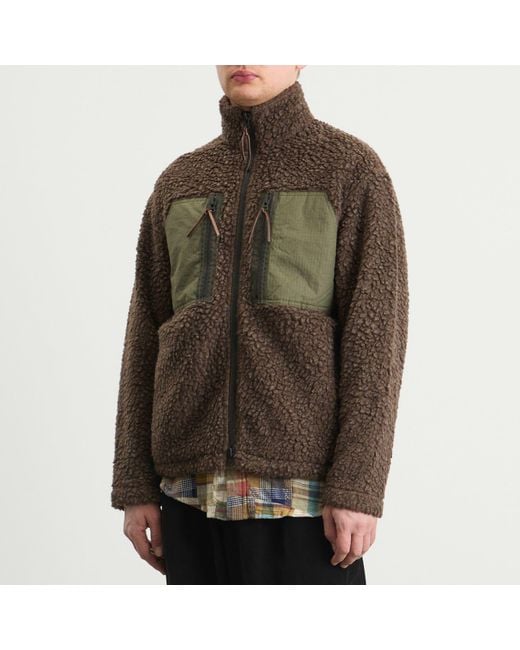 Cafe Mountain Brown Mountain Fleece Jacket for men