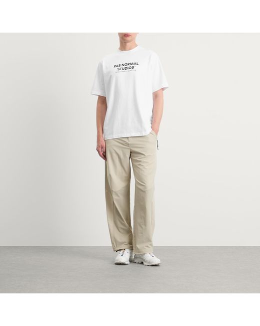 Pas Normal Studios White Off-Race Logo T-Shirt for men