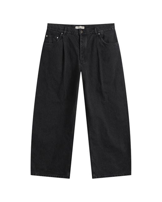 A Kind Of Guise Blue Duma Pleated Denim Jeans for men