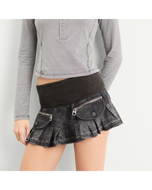 Miss Sixty Black Knwls X Mini Skirt