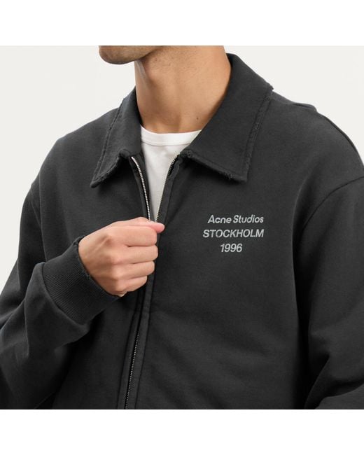Acne Black Fokot U Zip 1996 Jacket for men