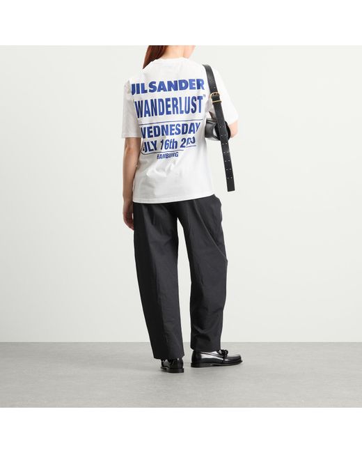 Jil Sander Wanderlust T-Shirt With Photograph Print in White | Lyst