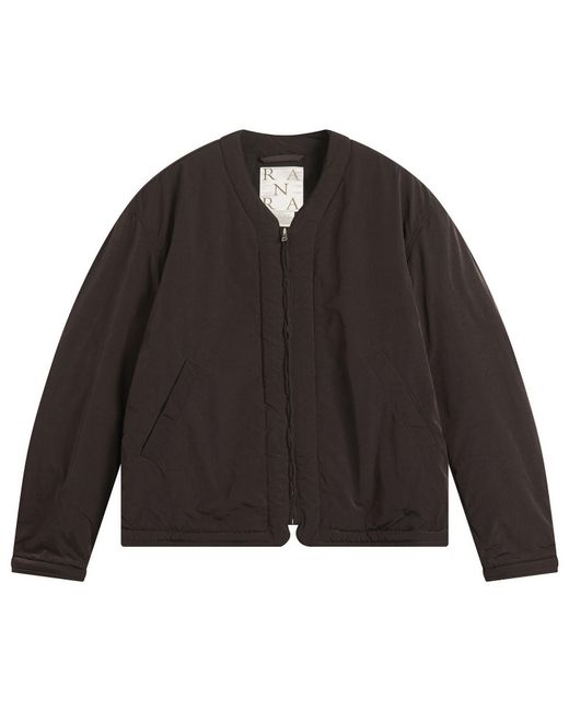 RANRA Black Ascender Canvas Nylon Jacket And Fleece Lining for men