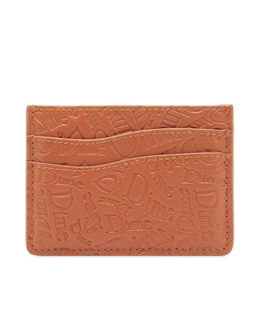 Dime Brown Haha Leather Cardholder for men