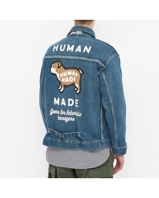 Human Made Relax Denim Work Jacket in Blue for Men | Lyst
