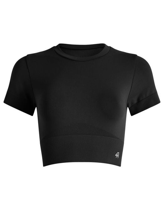 4th & Reckless Black Brogan Sports Crop Top