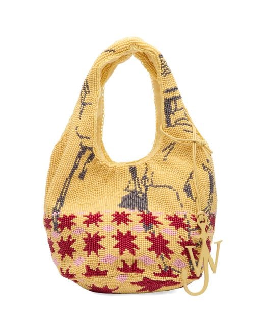 J.W. Anderson Metallic Mini Beaded Shopper