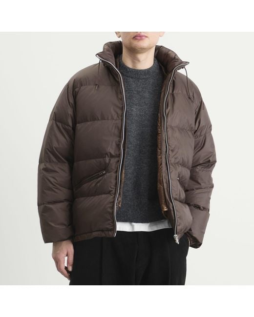 Unlikely Dry Goods Brown 3Way Hybrid Down Jacket for men