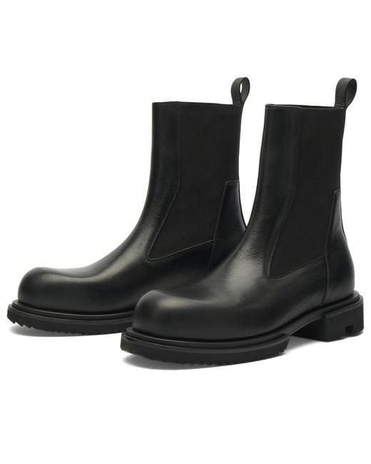 Rick Owens Black Beatle Gabe Boot for men
