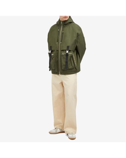 Loewe Green Military Parka Jacket for men