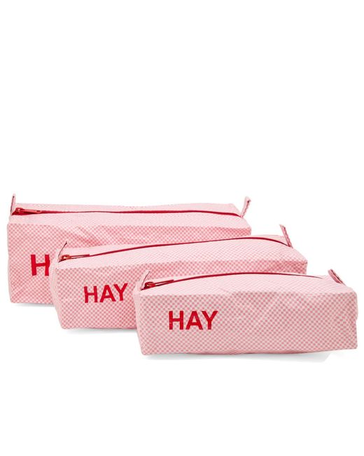 Hay Pink Candy Mono Wash Bag