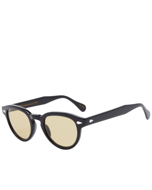 Moscot Brown Maydela Sunglasses/Amber for men