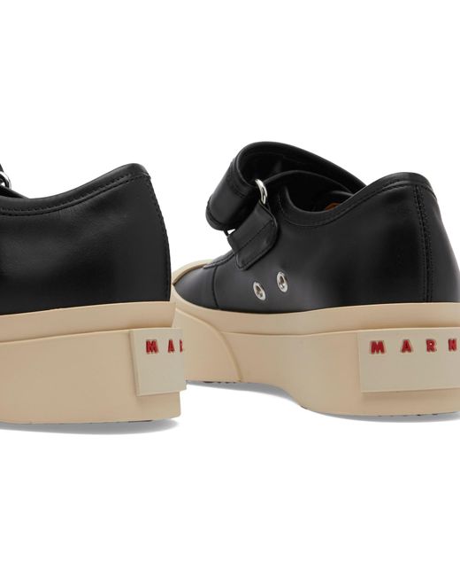 Marni Black Pablo Mary Jane Sneakers