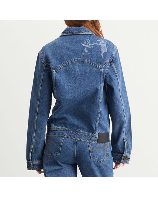 Ahluwalia Blue Laser Denim Jacket