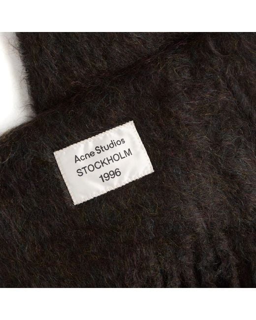 Acne Black Voxy Scarf for men