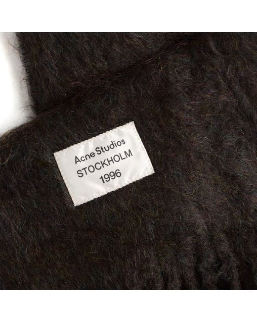 Acne Black Voxy Scarf for men