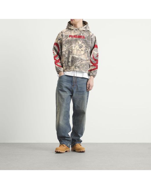 Pleasures Multicolor Hunt Canvas Hoodie for men
