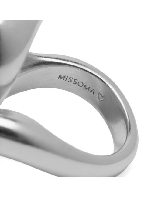 Missoma Metallic Spiral Dome Statement Ring