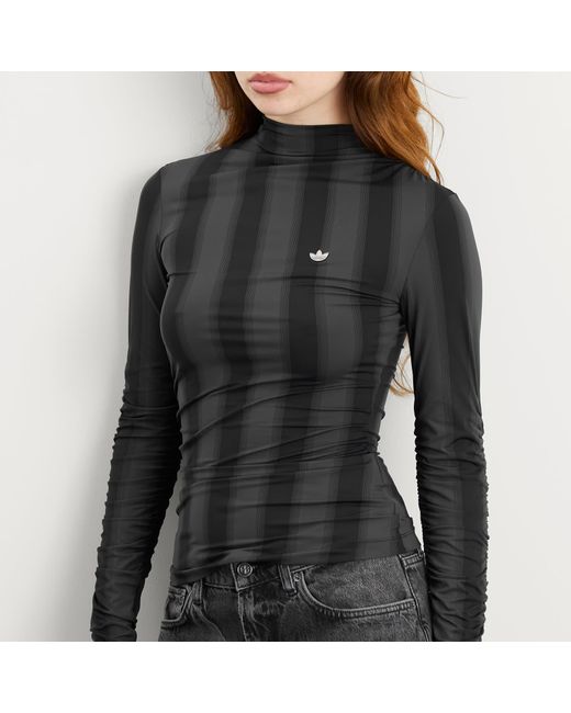 Adidas Black Long-Sleeved Top
