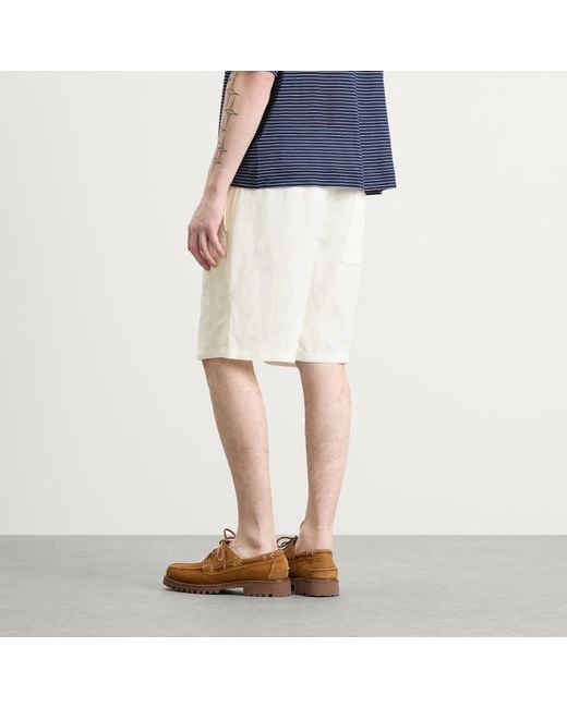 AMI White Elasticated Waist Shorts for men