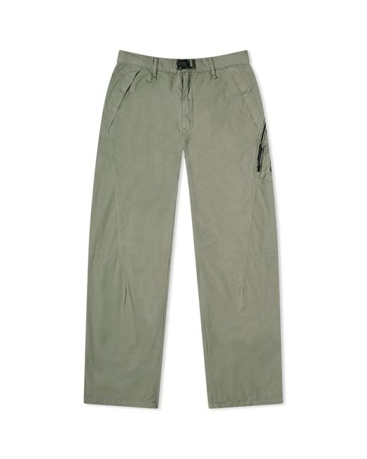 C P Company Green Micro Reps Loose Utility Pants for men