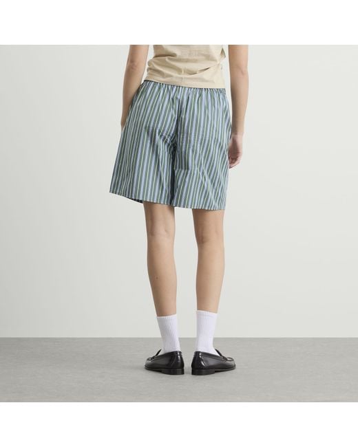 HOMMEGIRLS Blue Long Boxer Shorts