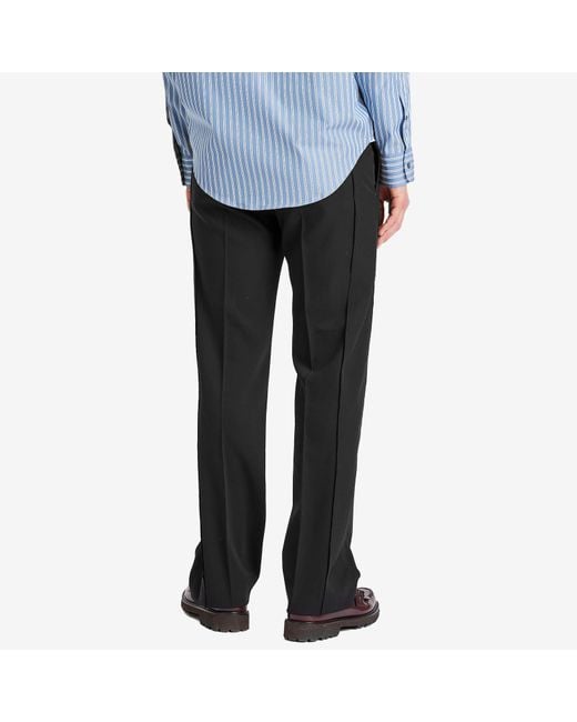 AMI Gray Contrasted Straight Pant for men