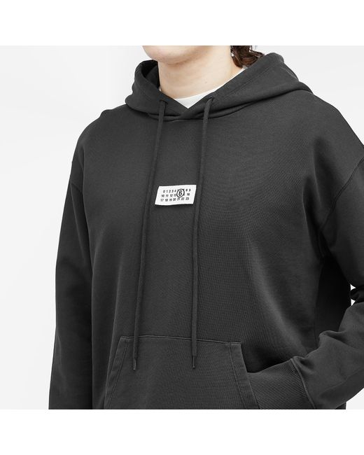 パーカー・フーディ MM6 Maison Margiela / Numbers Patch Logo Hoodie MM6 Maison Margiela numbers-patch Hoodie | Black | FARFETCH
