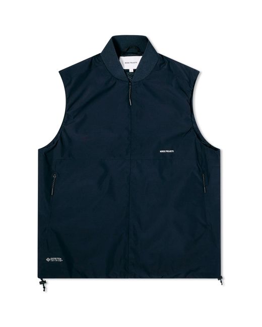 Norse Projects Blue Gore-Tex Infinium Bomber Jacket Gilet for men