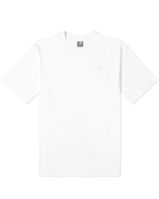 New Balance White Nb Athletics Cotton T-Shirt for men