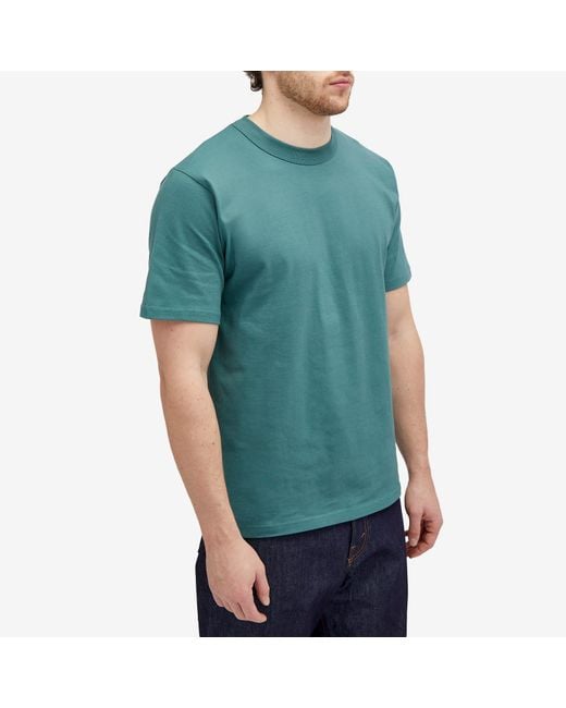 Armor Lux Blue Classic T-Shirt for men