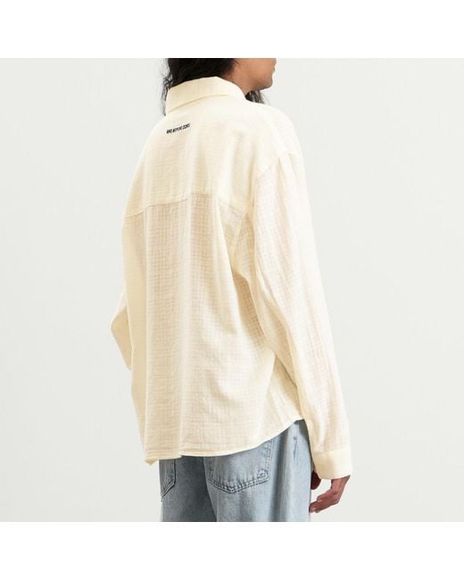 MKI Miyuki-Zoku Natural Loose Weave Check Box Dress Shirt for men