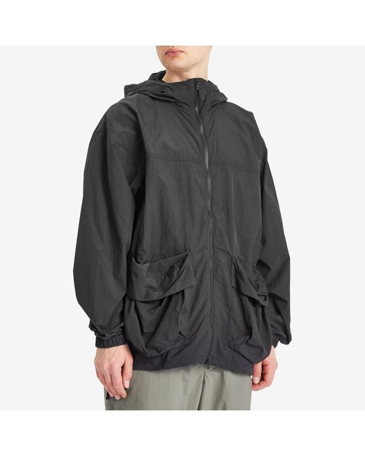 Snow Peak Black Nylon Tussah Jacket for men