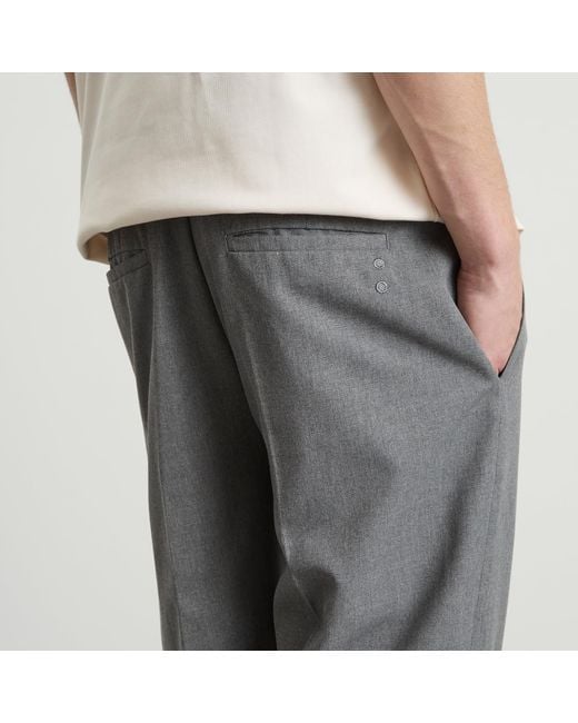 About Blank Gray Everyday Pleated Trouser for men