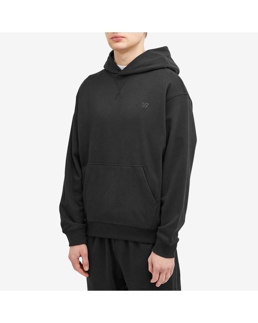 New Balance Black Nb Athletics French Terry Hoodie for men