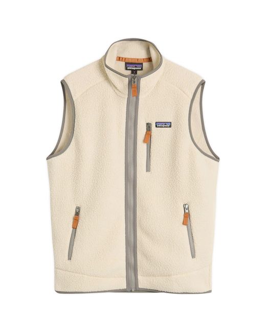 Patagonia Natural Retro Pile Fleece Vest for men