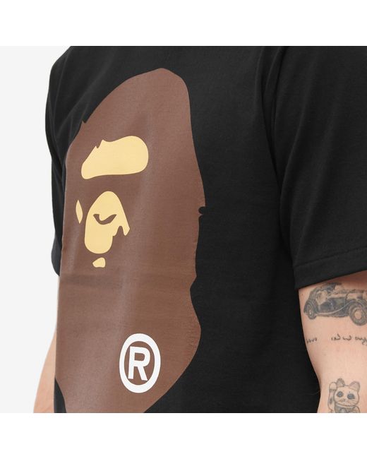 A Bathing Ape Black Classic Big Ape Head T-Shirt for men