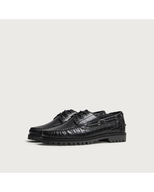 G.H.BASS Black Mallorie 4 Eye Loafers