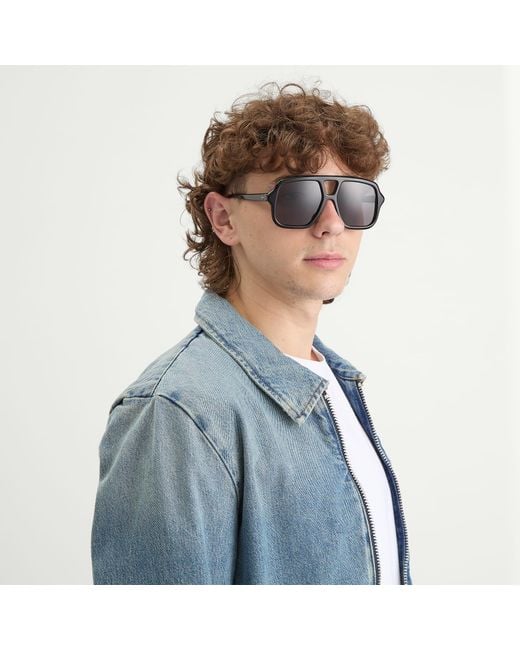 Loewe Gray Slim Pilot Sunglasses