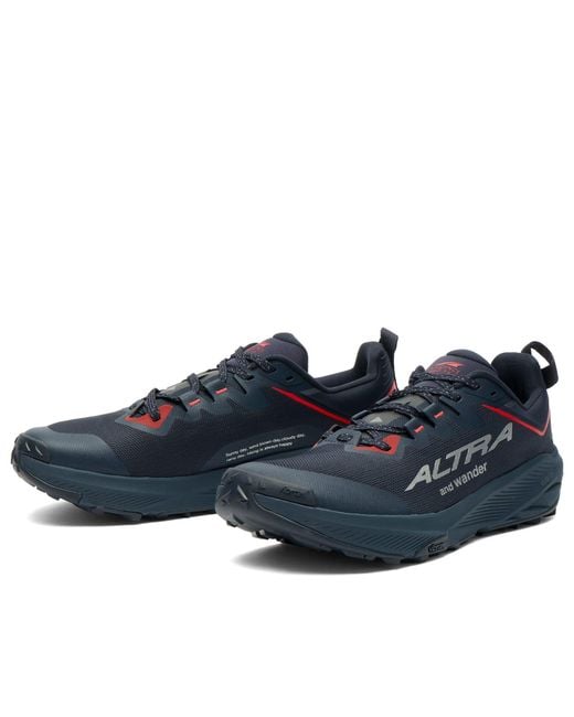 And Wander Blue X Altra Experience Wild 3 for men