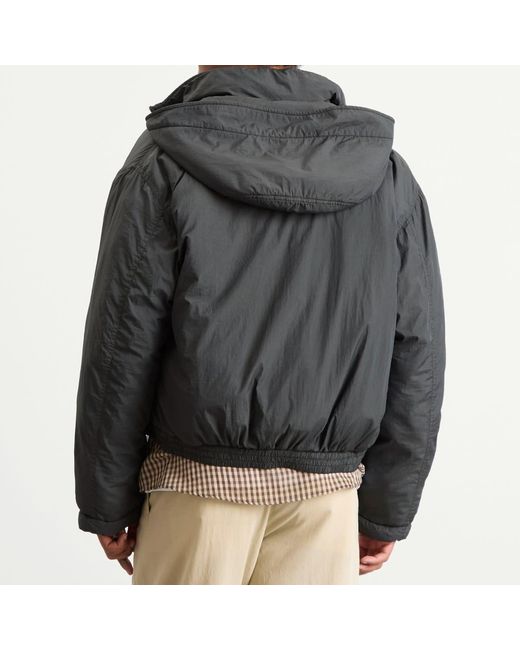 RANRA Gray Purs Padded Nylon Hoodie Jacket for men