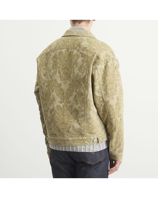 Junya Watanabe Green Levi's Name Denim Jacket for men