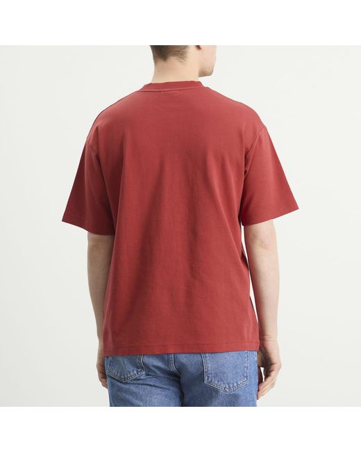 Drole de Monsieur Red The Classic Slogan T-Shirt for men
