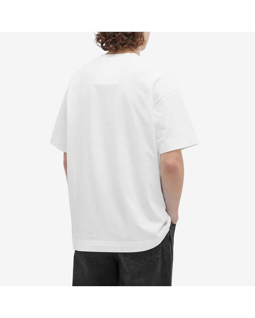 Givenchy White Feather Logo T-Shirt for men