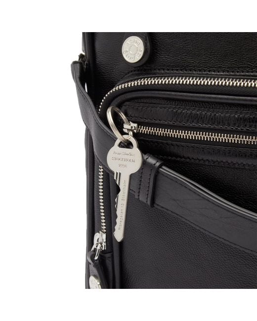 Acne Black Camero Leather Bag Medium