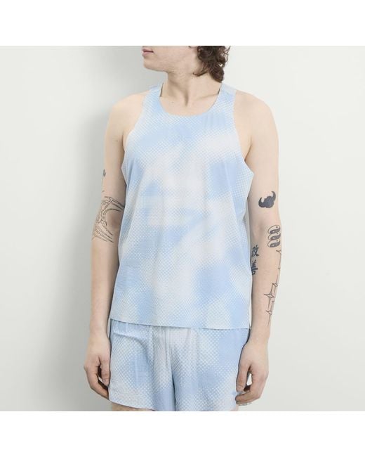 REPRESENT 247 Blue Ultra Singlet for men