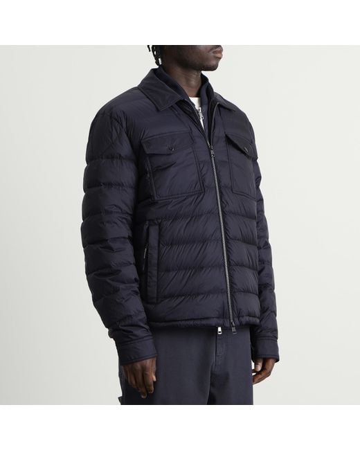 Moncler Blue Vydori Shirt Jacket & Gilet Set for men